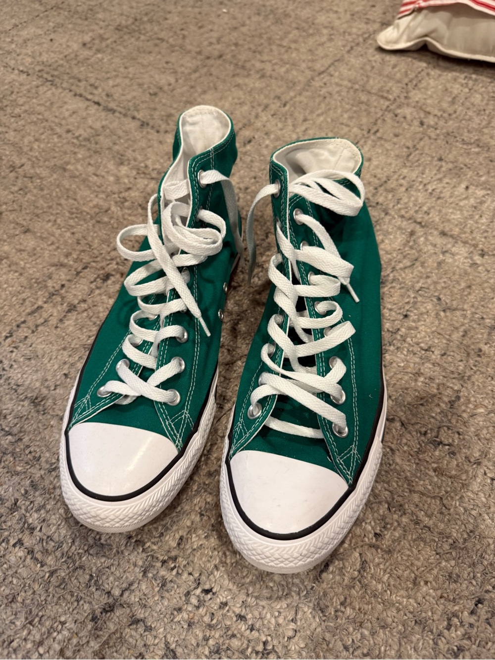 Men's High-Top Canvas Sneakers in Green